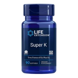 Super K (K1, K2 (MK-4 ja MK-7) , 90 kapslit, Life Extension