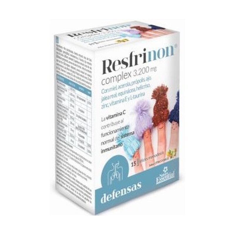 Resfrinon kompleks külmetushaiguste ennetuseks ja raviks, 3200 mg, 15 doosi, Nature Essential (parime enne 30.03.2025)
