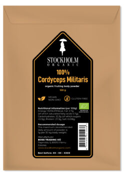 Cordyceps militaris, 100 gr., Stockholm Organic.